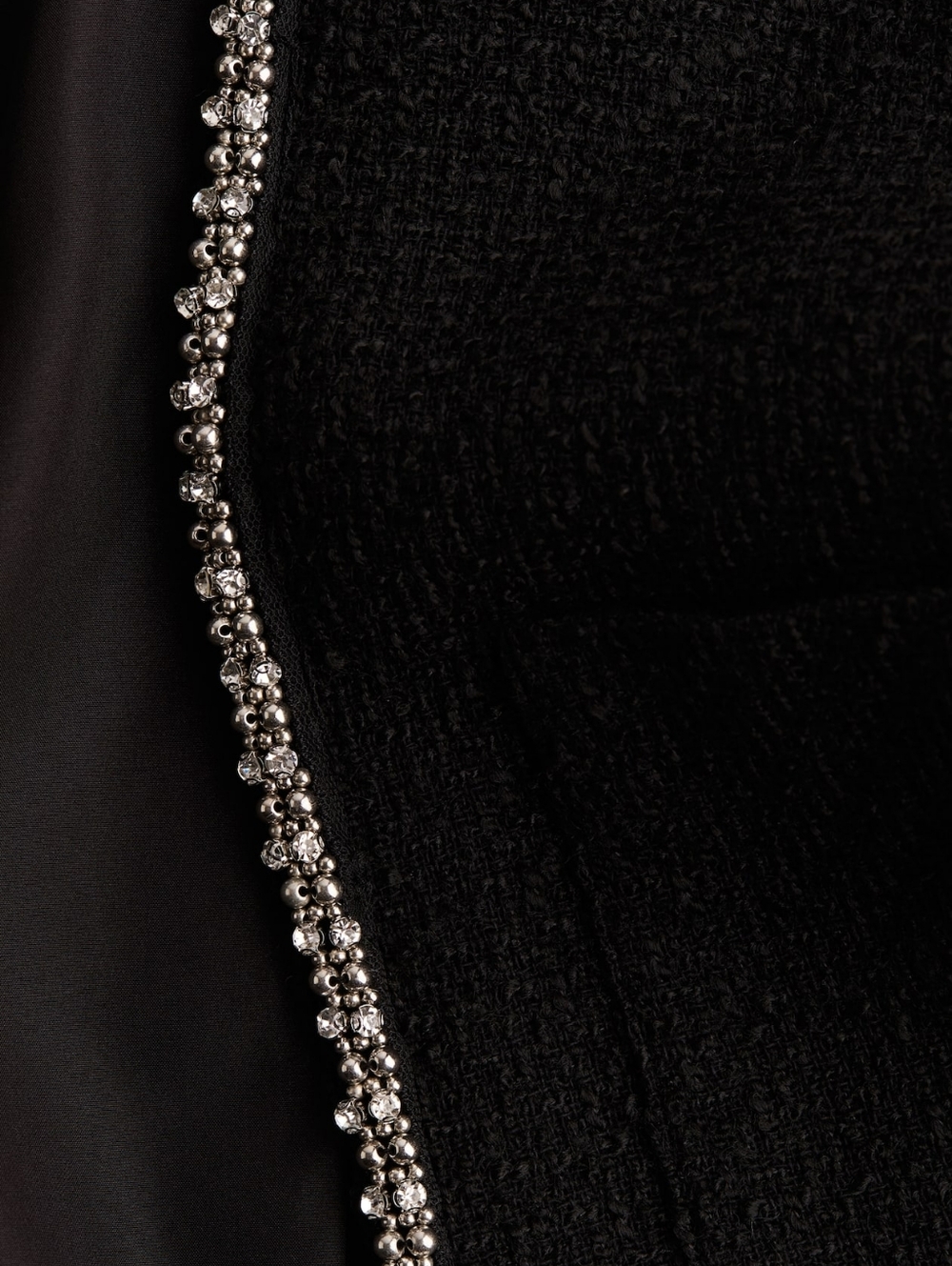 Rhinestone Black Blazer Jacket h&M XXL - Picture 2 of 2